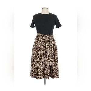 ⭐Reborn Black and Leopard Print Dress⭐
